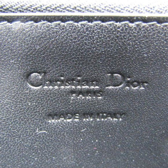 CHRISTIAN DIOR Lambskin Long Wallet Black - Picture 12 of 13